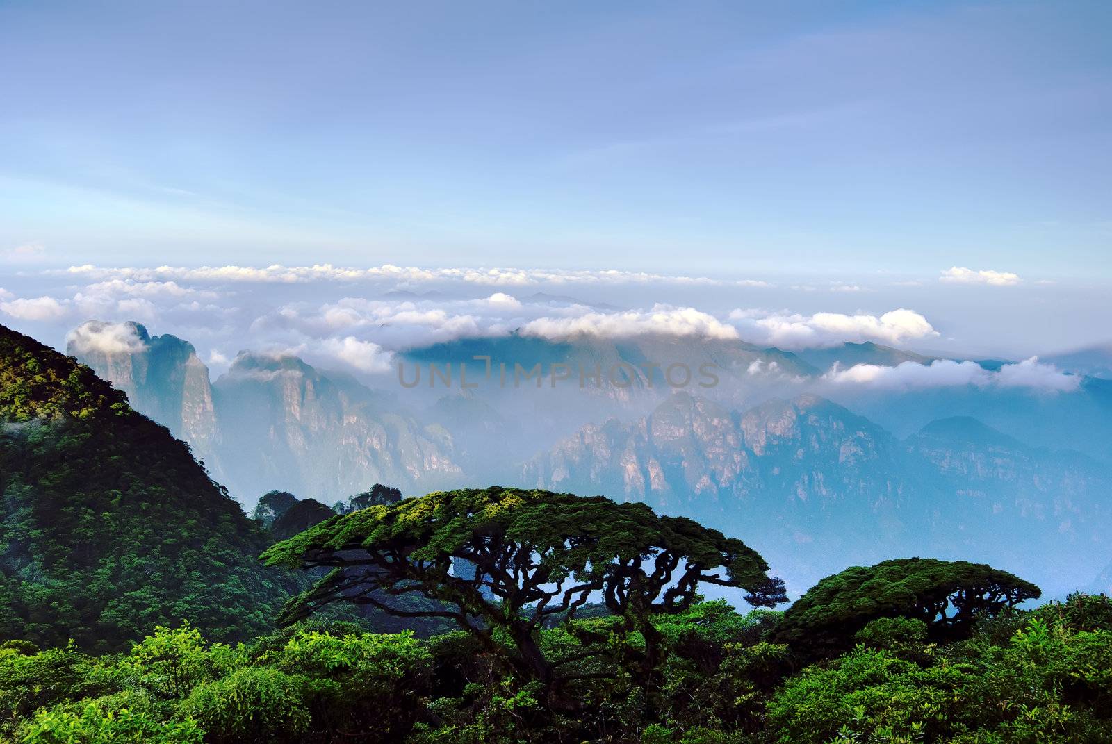 The cloud and mist of Shengtangshan mountain by xfdly5