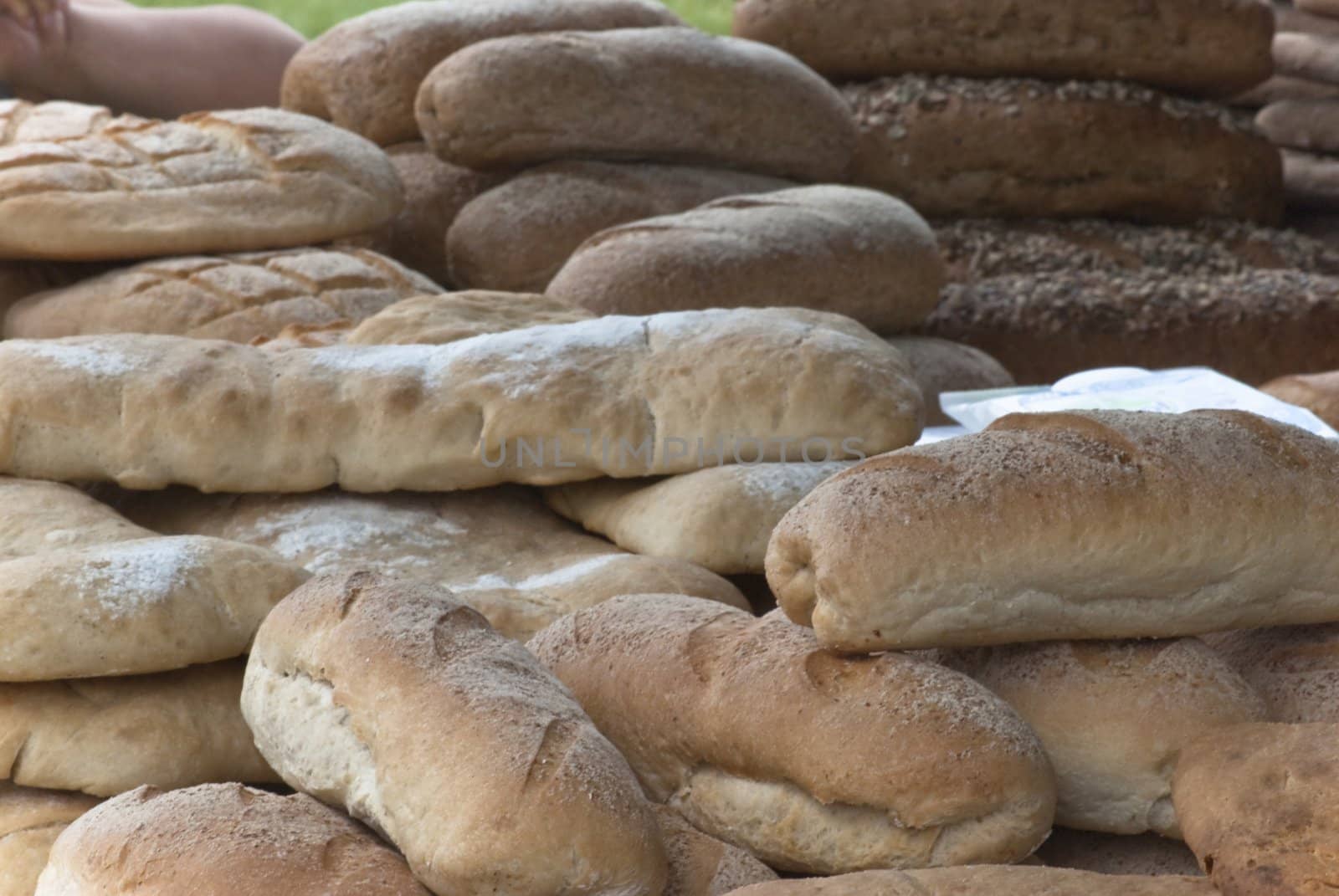 Selection of Loaves at Market by frannyanne