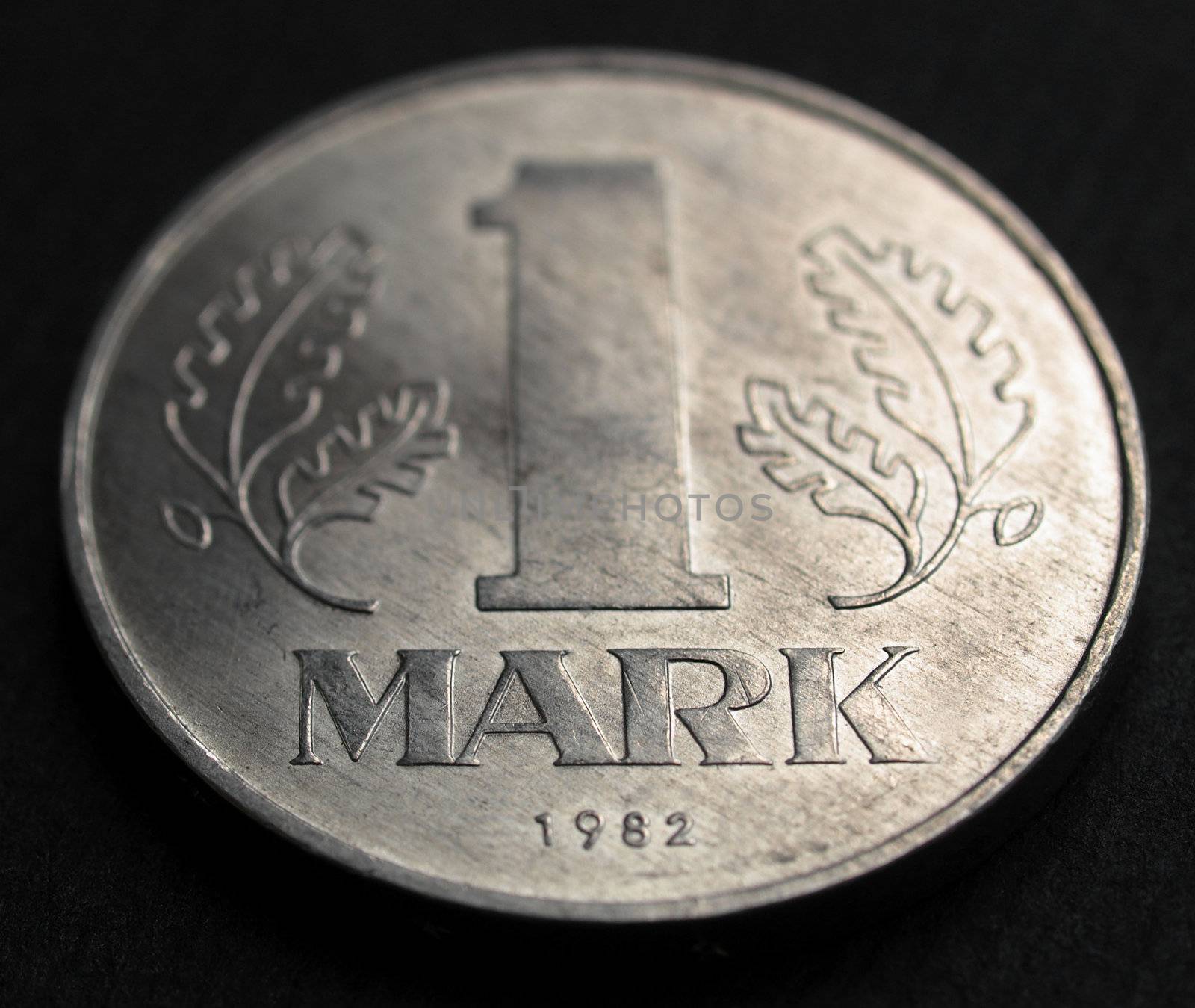 1 Mark coin from the DDR (East Germany) - Note: no more in use since german reunification in 1990