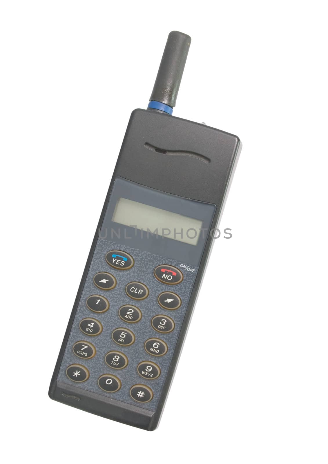 mobile phone at the white background