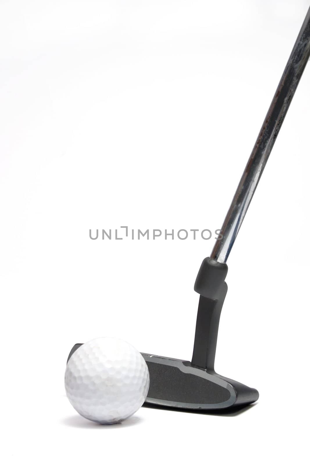 golf equipment at the white background
