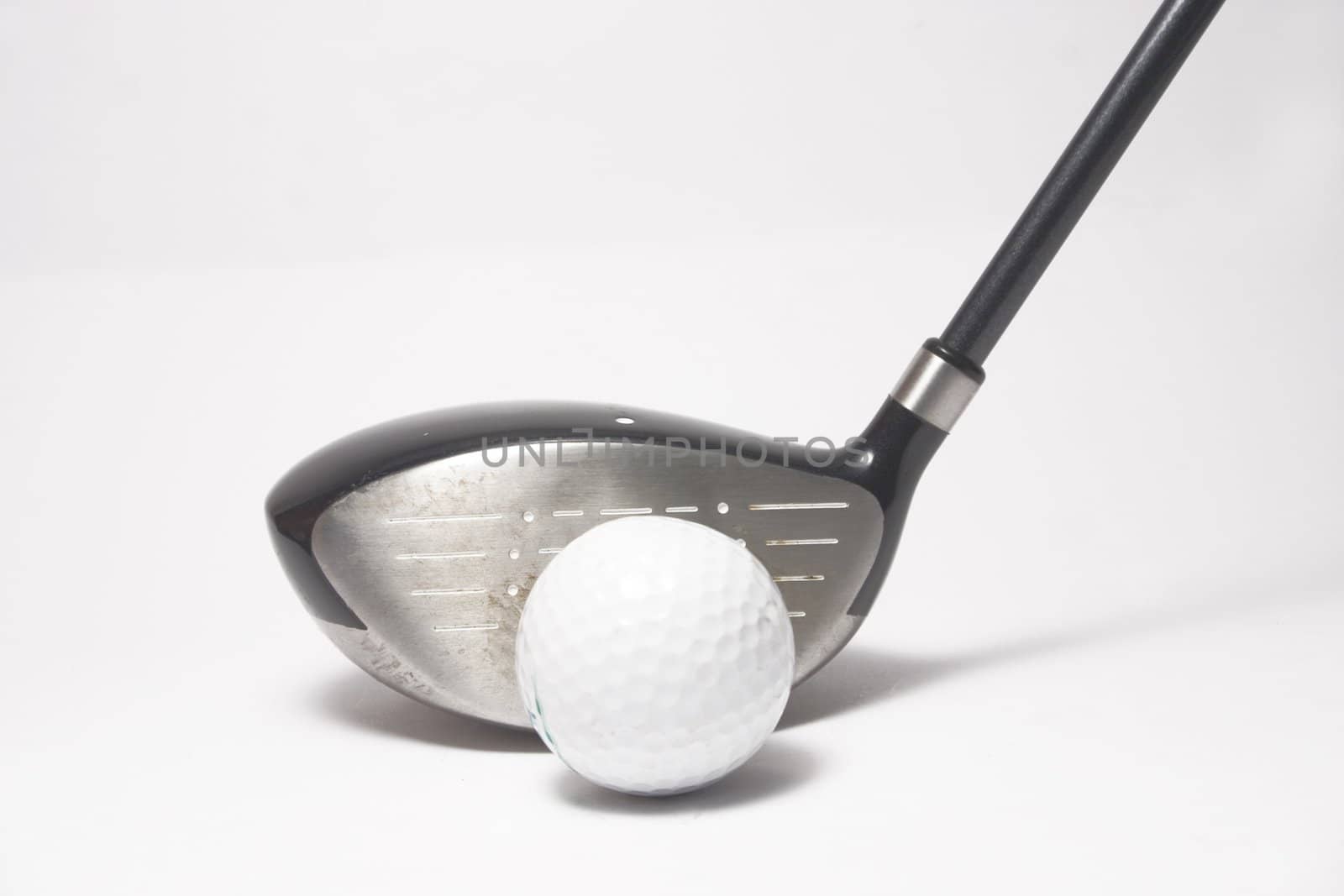 golf equipment at the white background