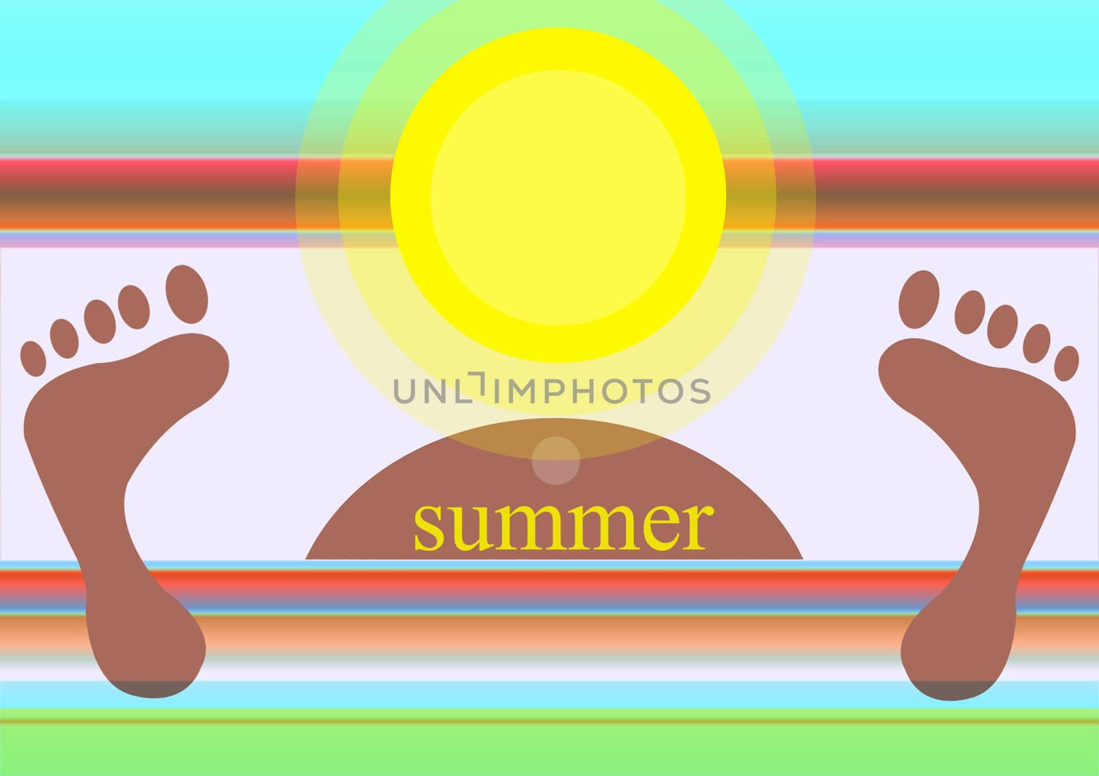 abstract creative symbolic fantasy image background summer