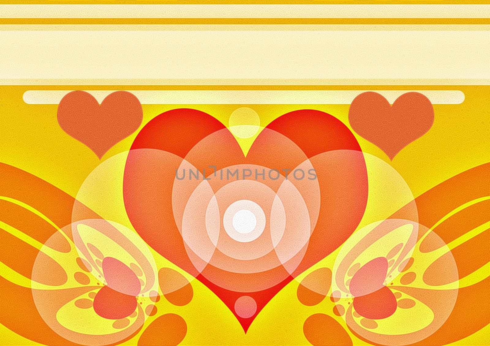abstract creative symbolic fantasy image background with hearts