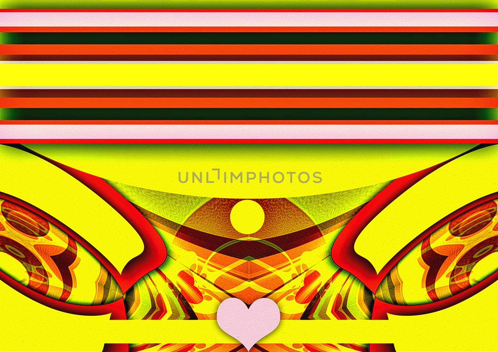 abstract creative symbolic fantasy image background with heart