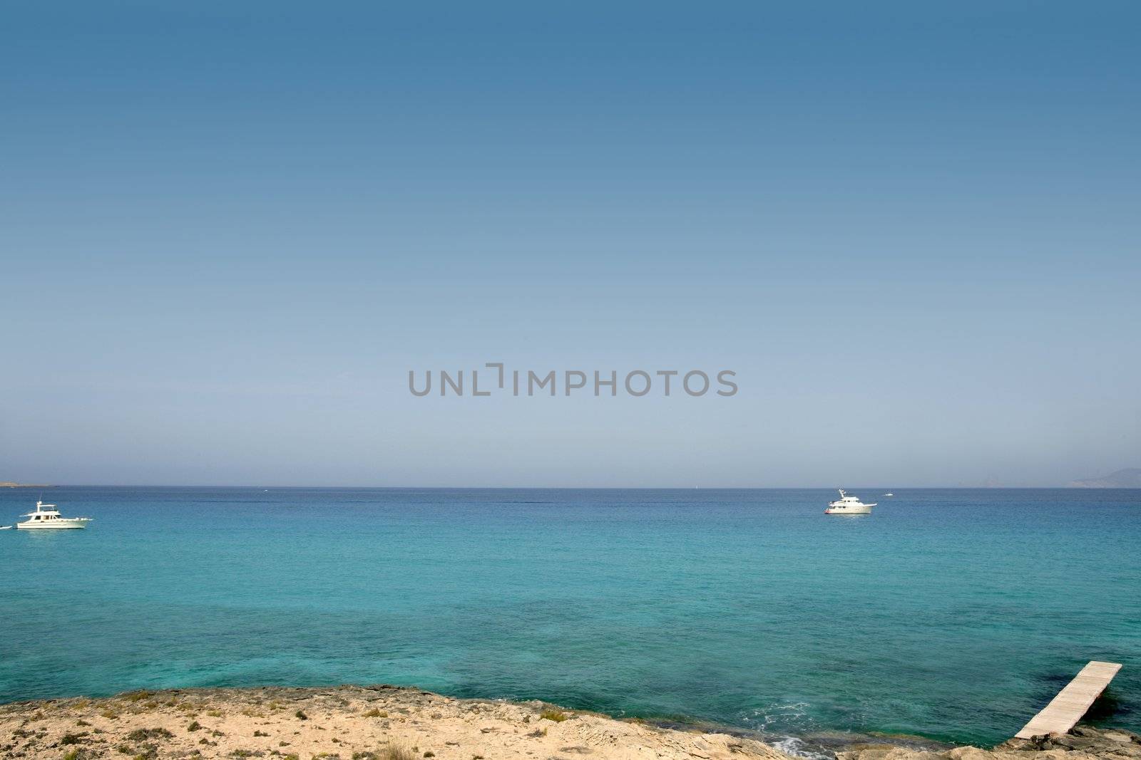 Formentera Mediterranean seascape turquoise sea by lunamarina