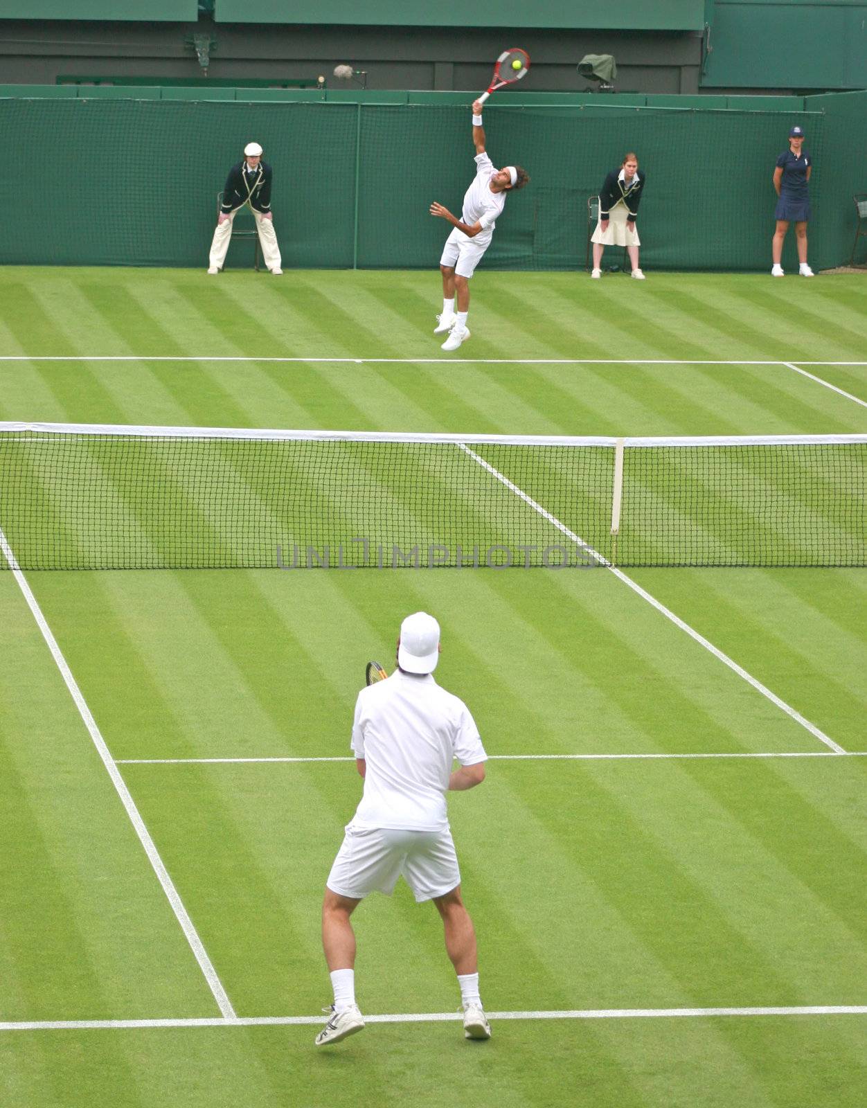 A Singles Tennis Match in the UK