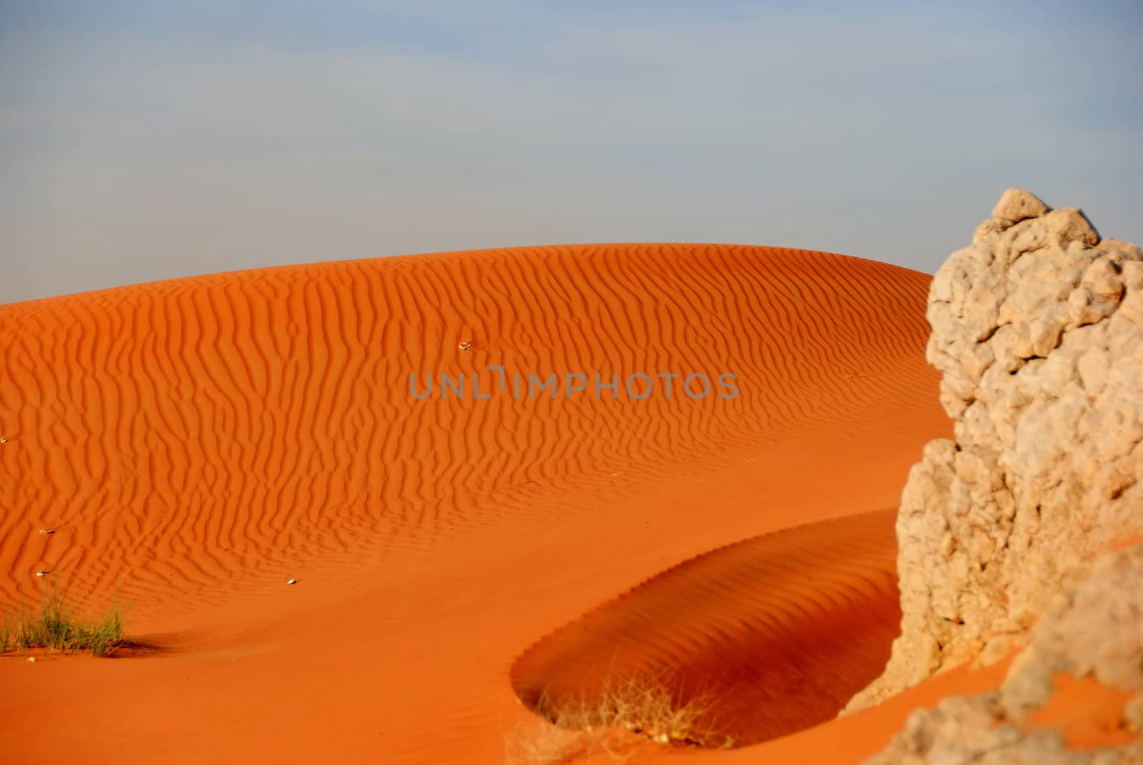 Desert just few minutes before the sunset