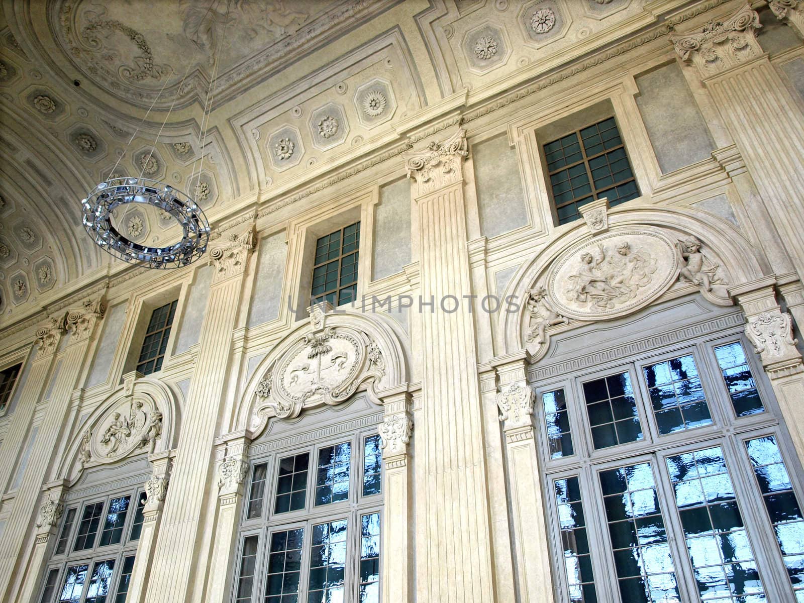 Baroque interior of Palazzo Madama, Piazza Castello, Turin (Torino)