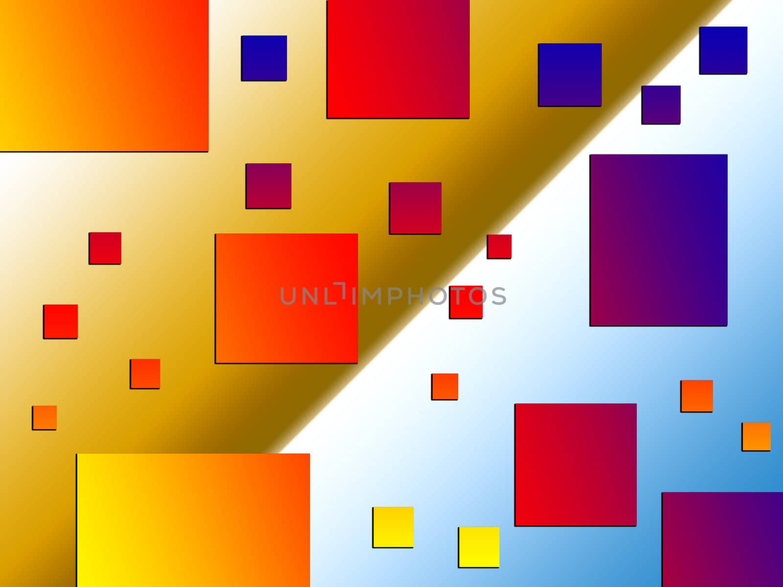 Abstract background made out of colour squares.