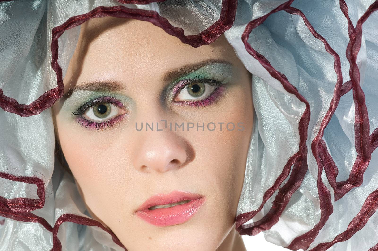 Portrait of beautiful young women in studio