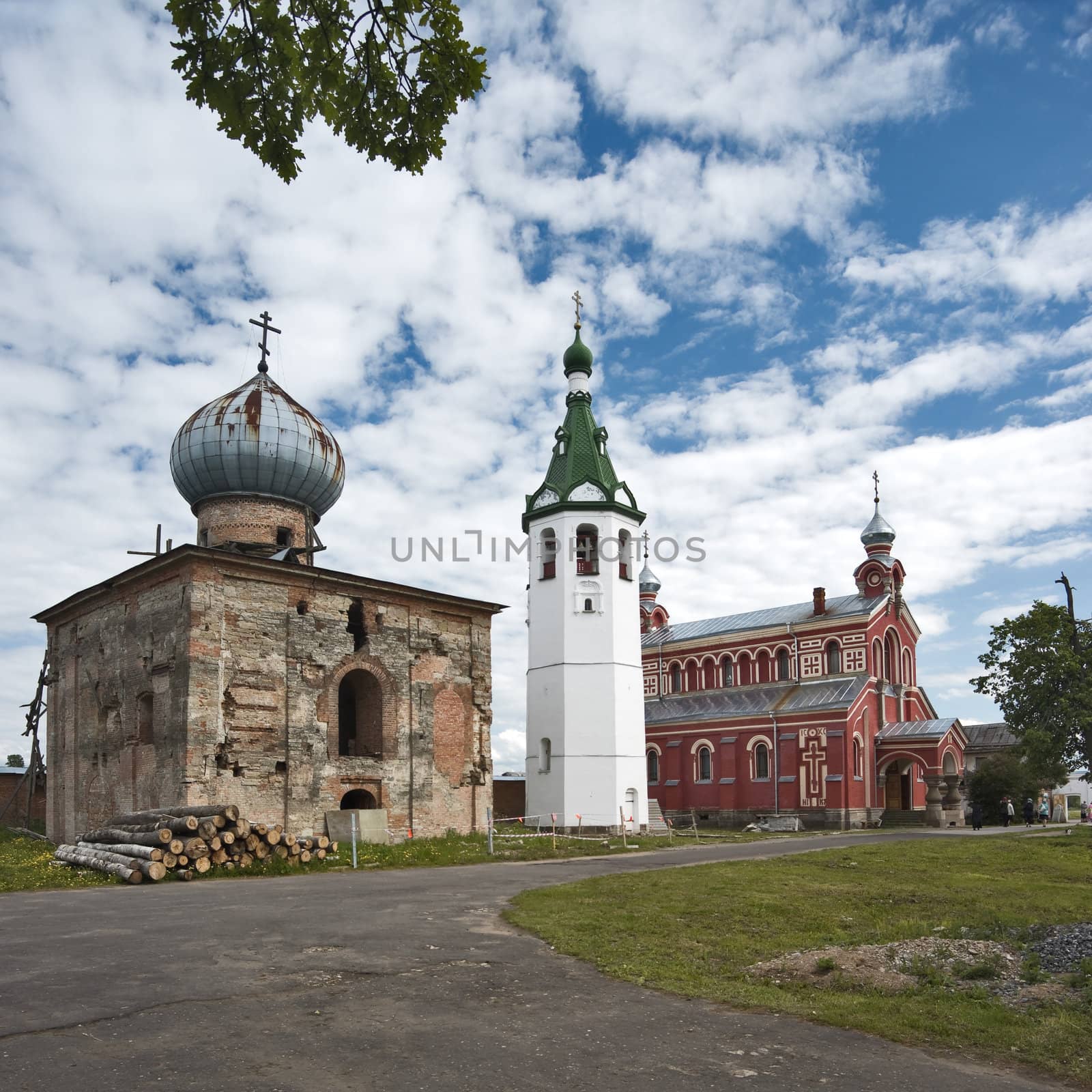 Renovating monastery churches and belltower