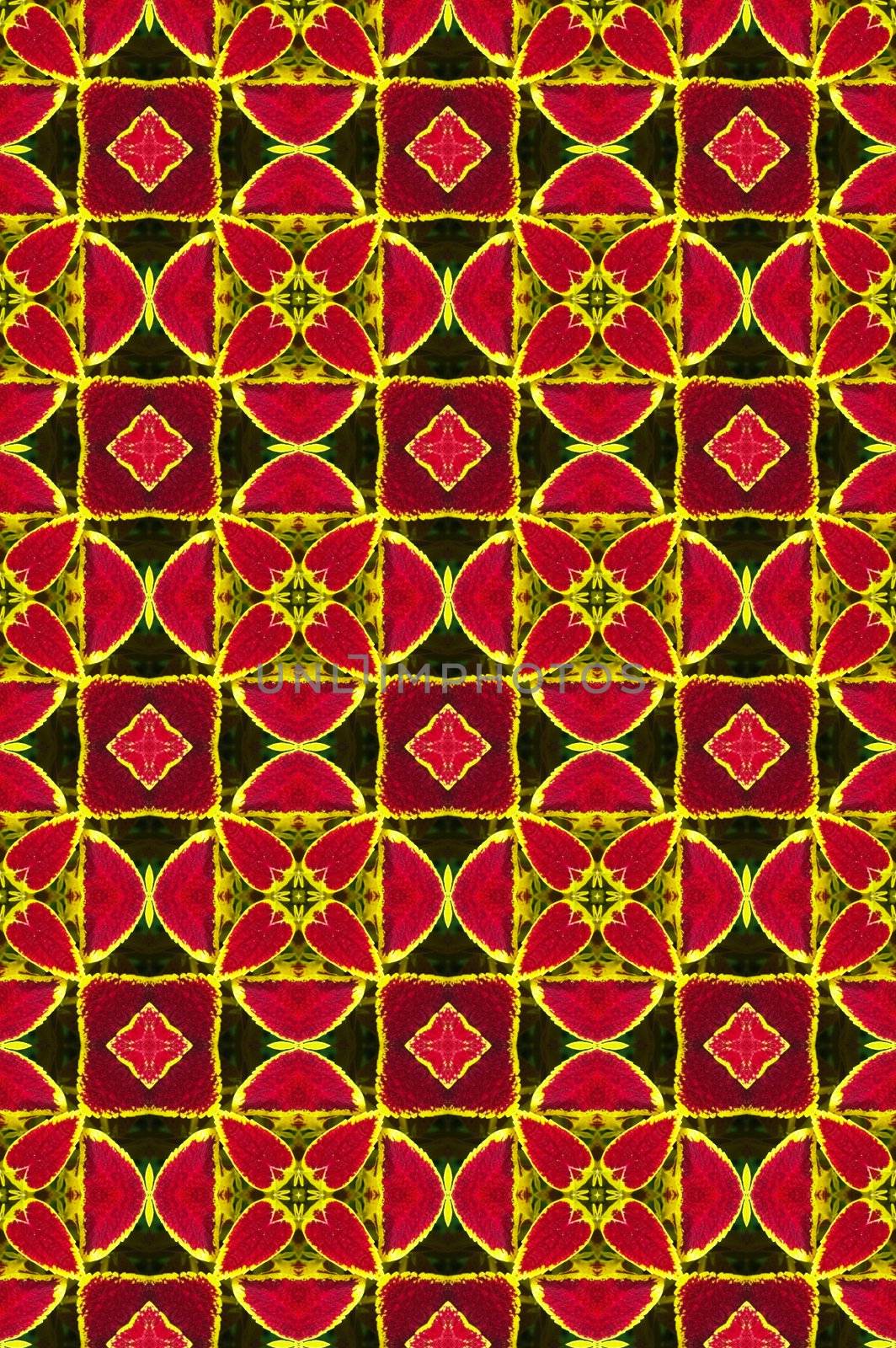 red ornamental pattern by weknow
