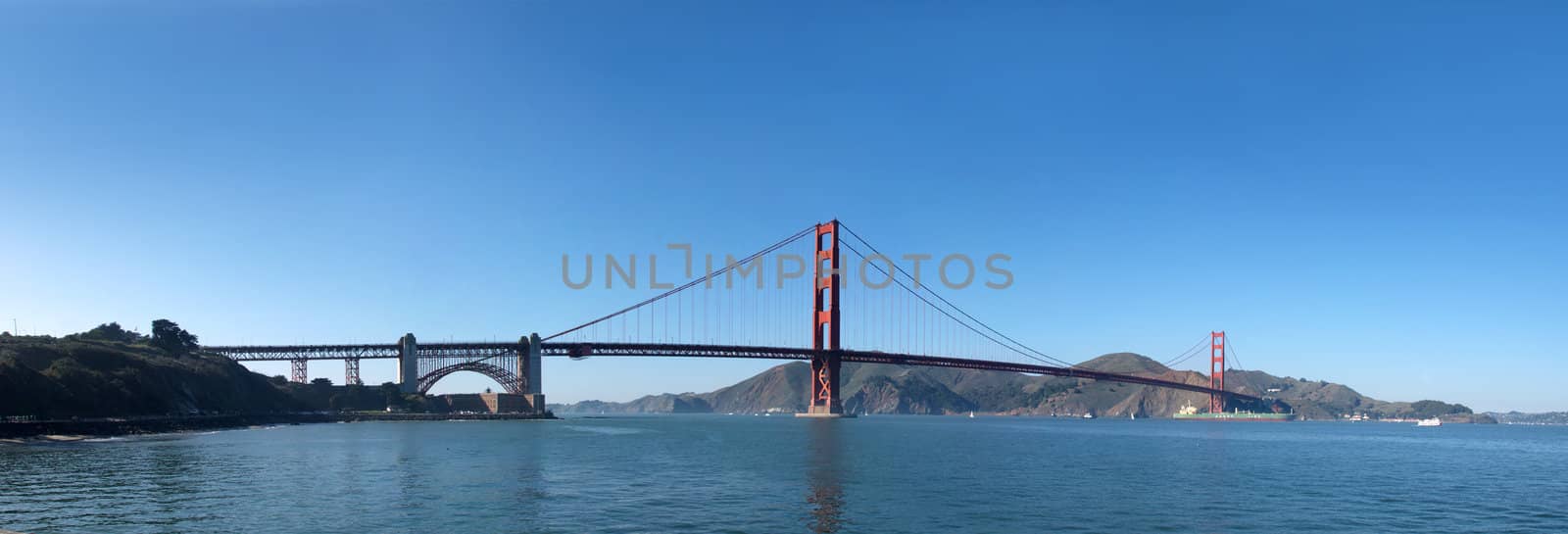 Panorama of Golden Gate Bridge in San Francisco by goldenangel