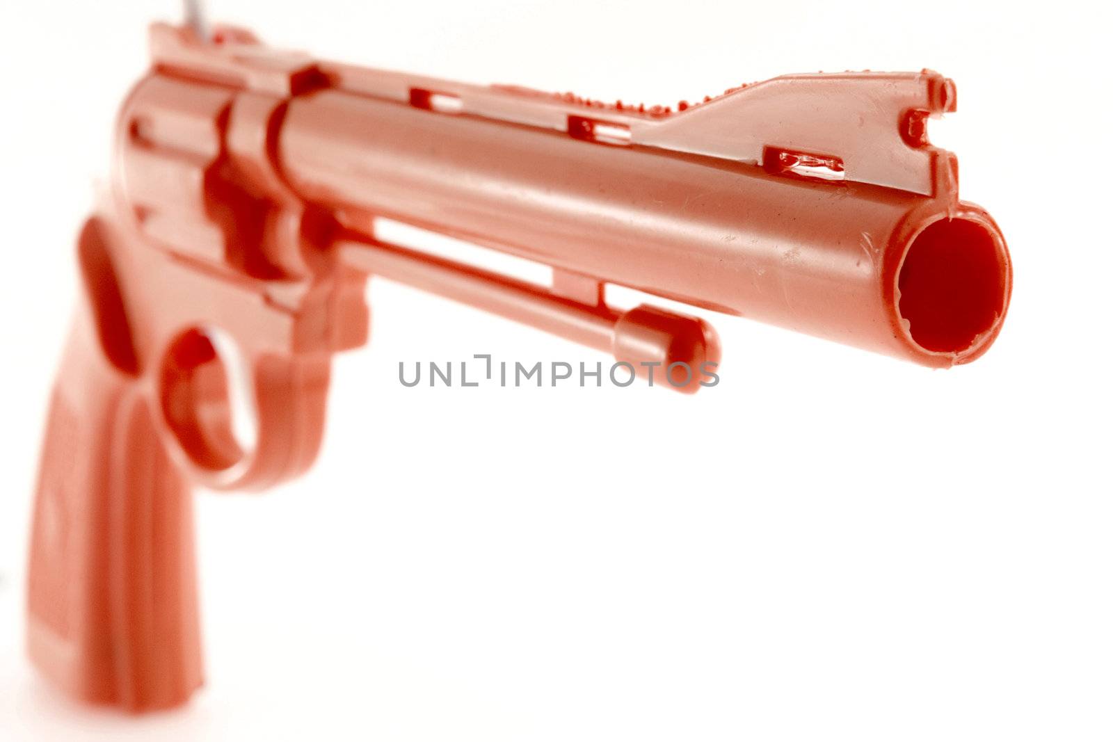 plasic gun on white