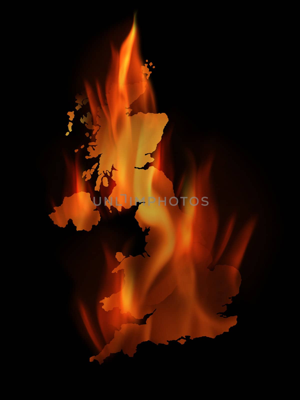 Burning England by Hasenonkel