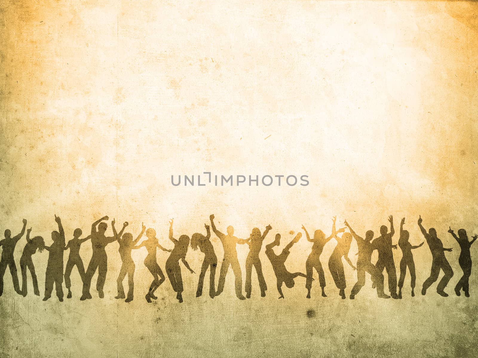 many happy people are dancing on the stage