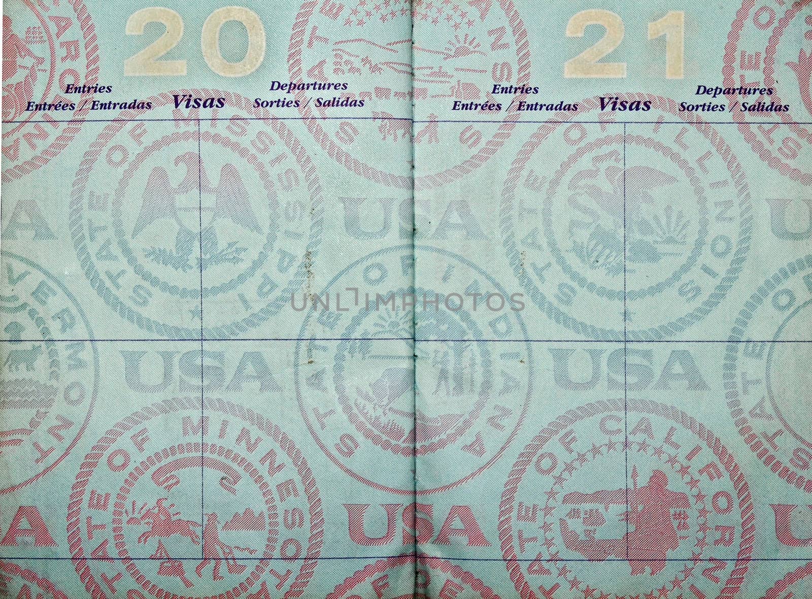 blank usa passport  pages      