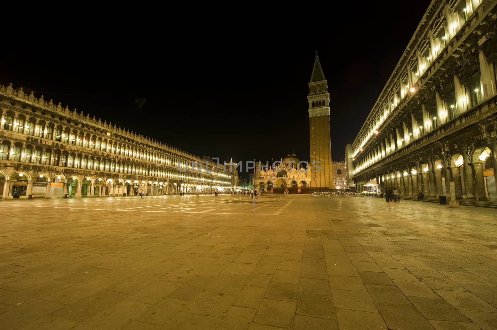 Venice: St. Marks square at night by stockbymh