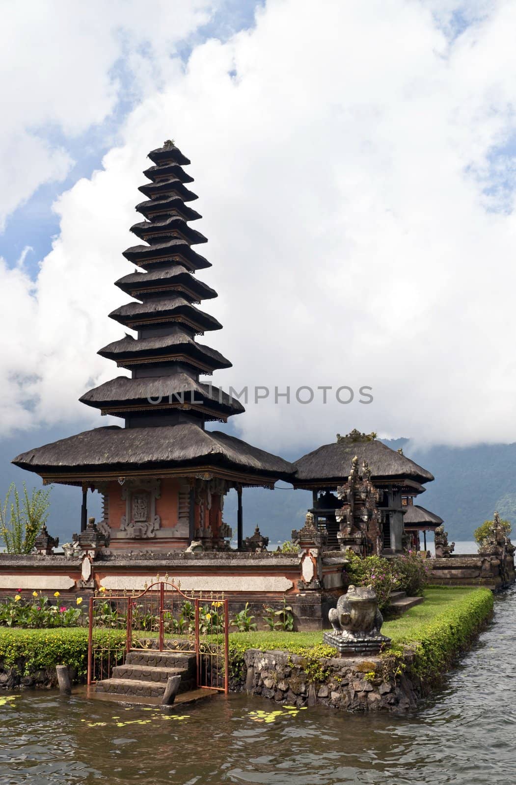 Ulun Danu temple Beratan Lake in Bali Indonesia