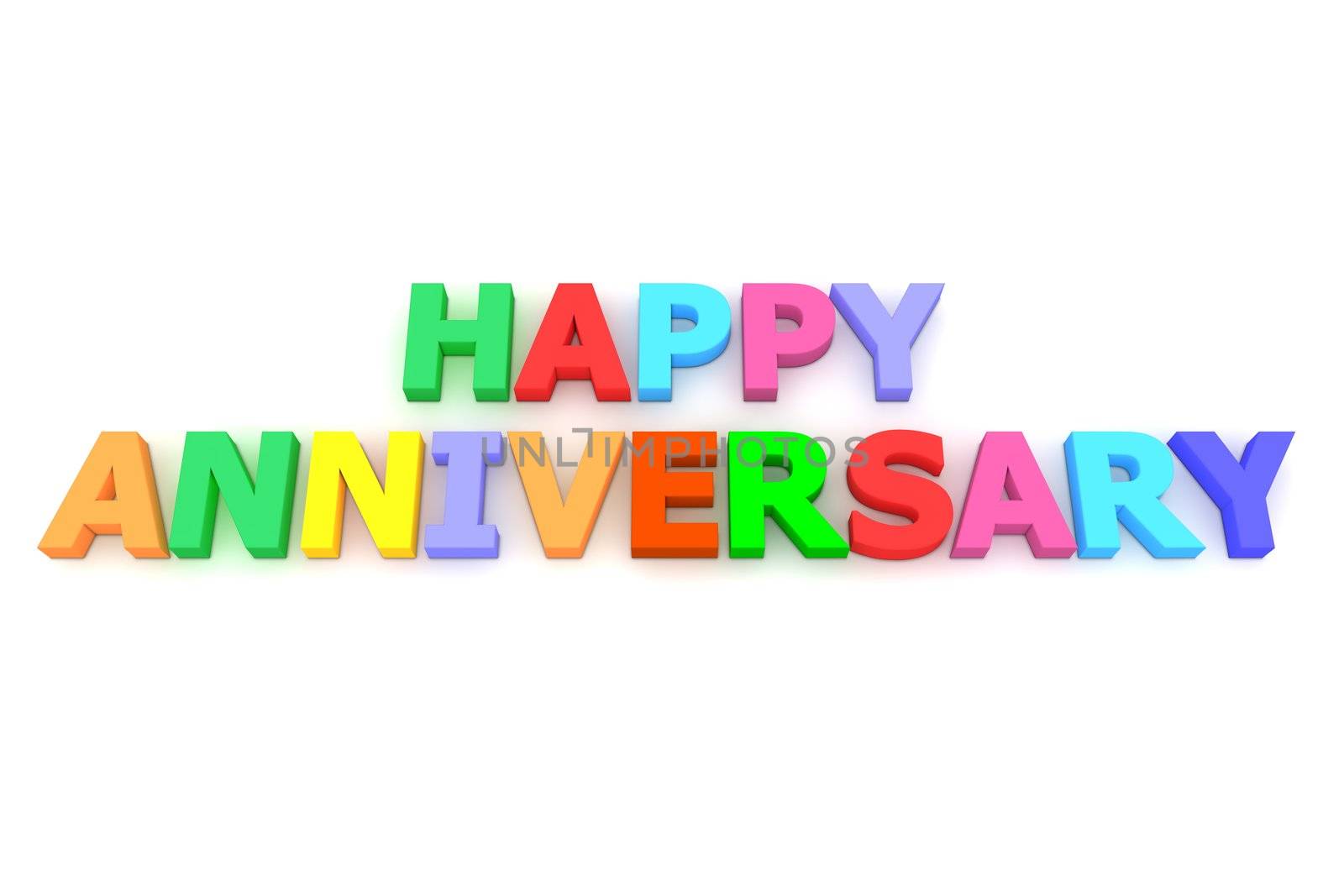 Colourful Happy Anniversary by PixBox