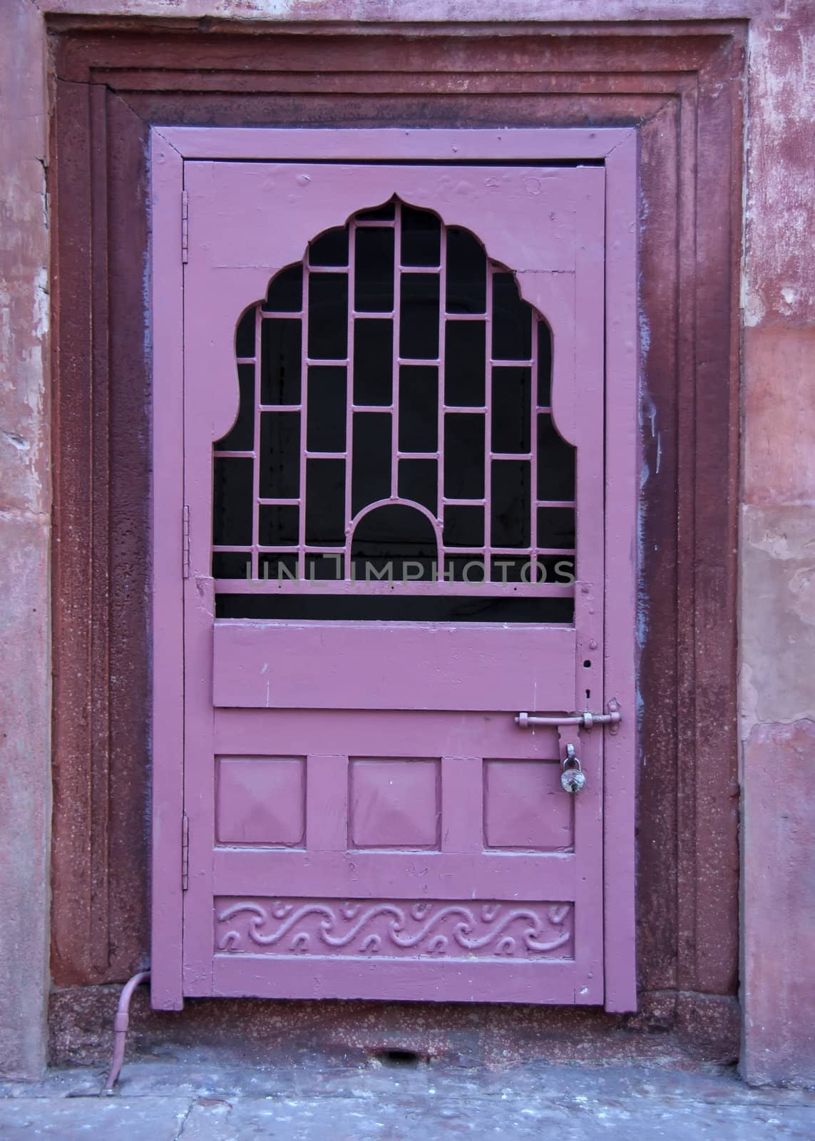 Small locked door at Drum House in Red Fort. by Claudine
