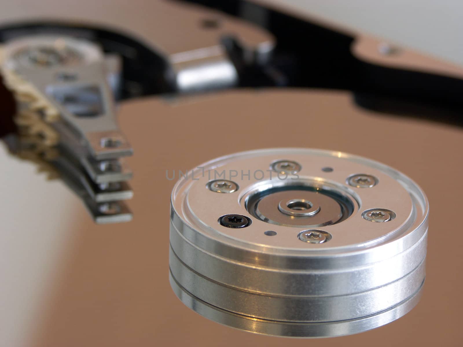 details of an internal computer hard drive by macintox