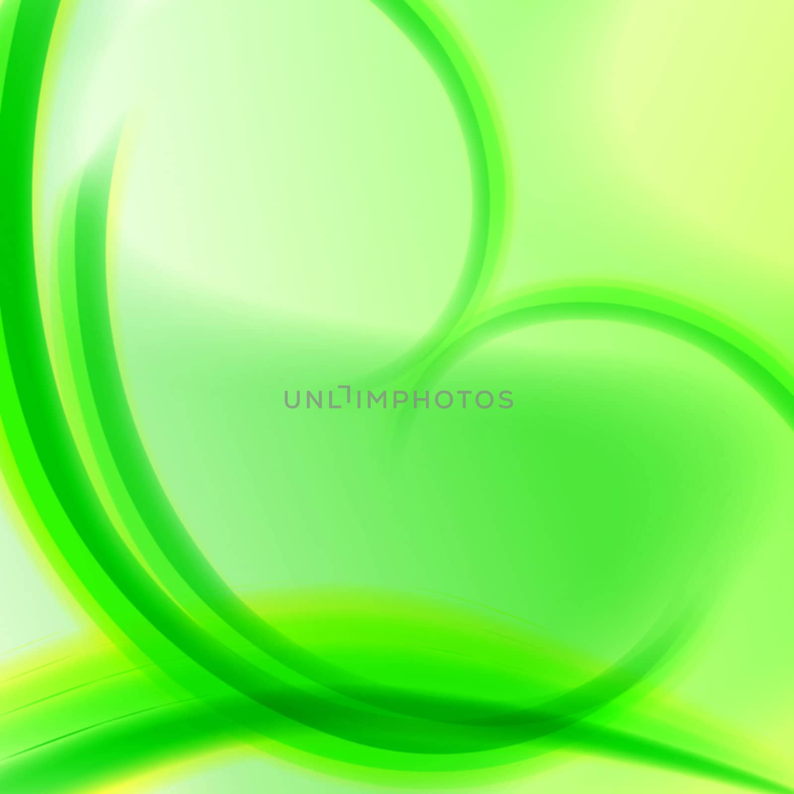 abstract green spirals by marinini