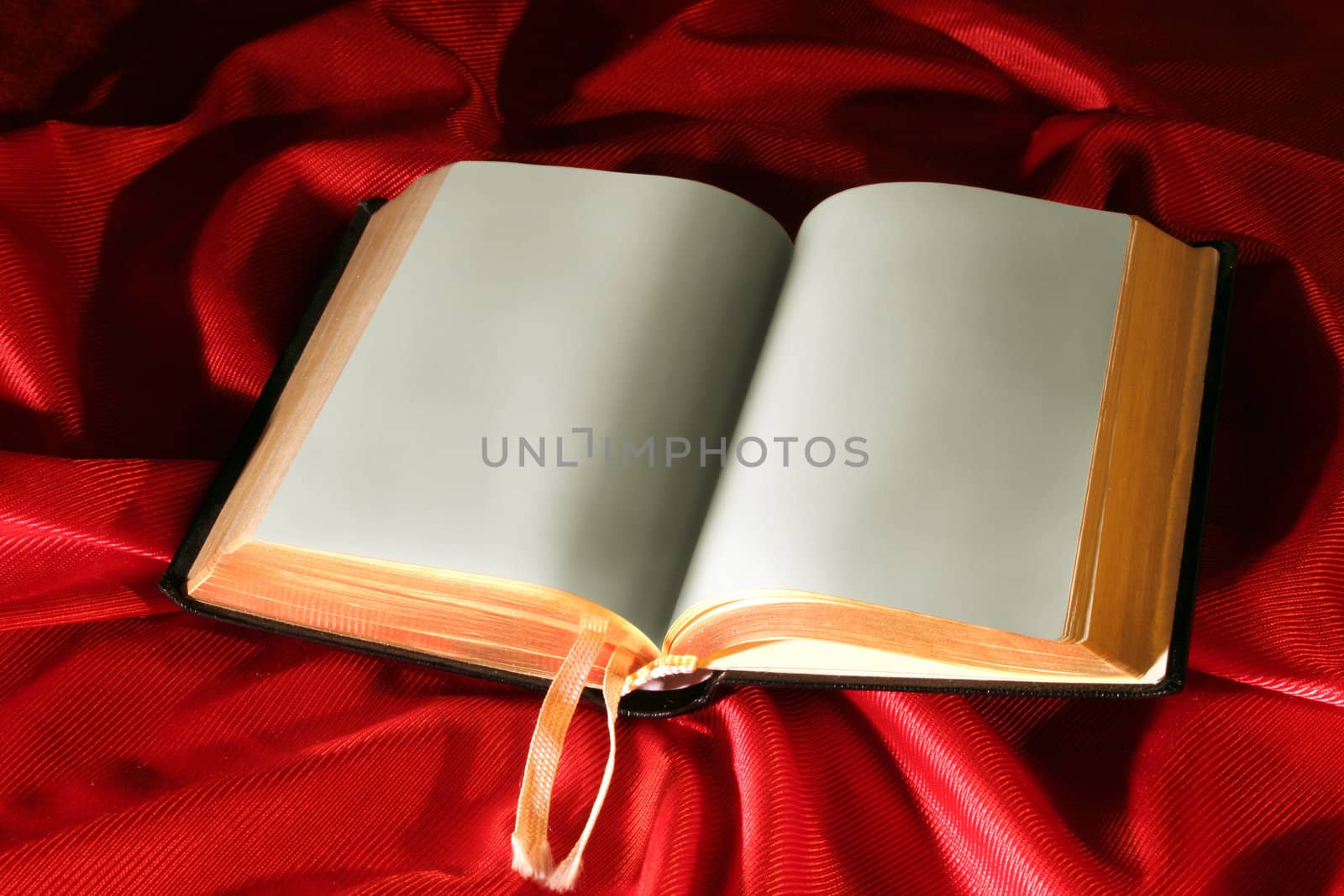 Book on Red light effected background