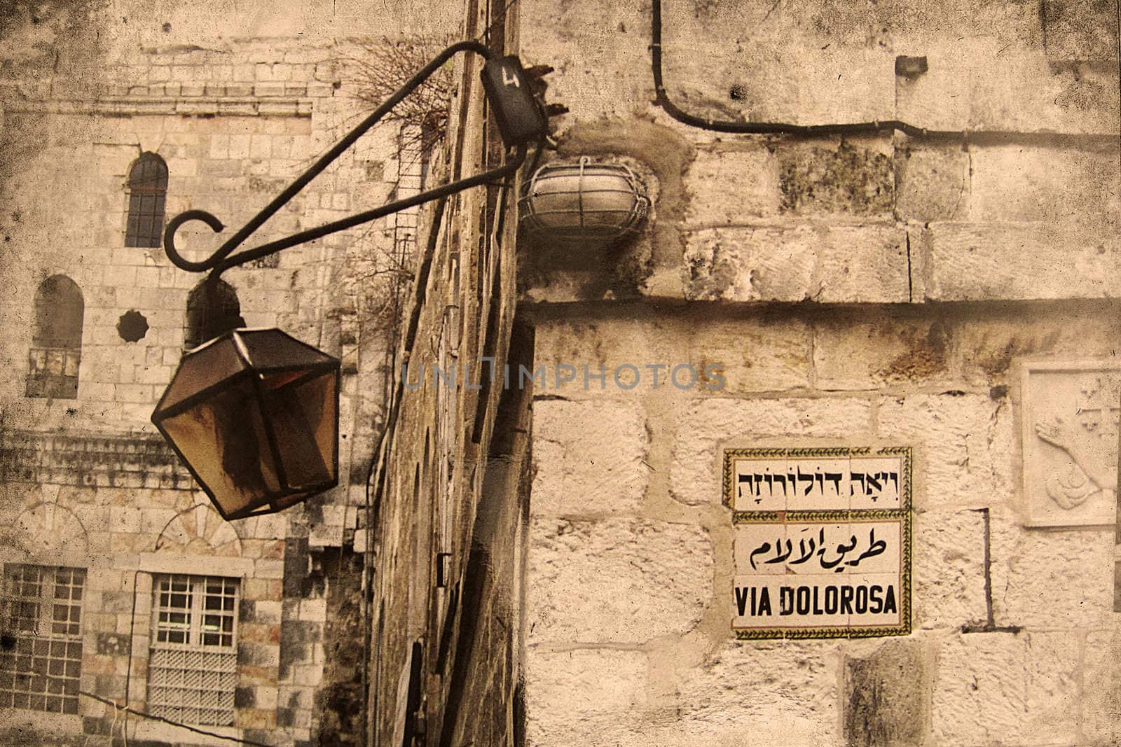Retro look of the Orient - Jerusalem in Israel