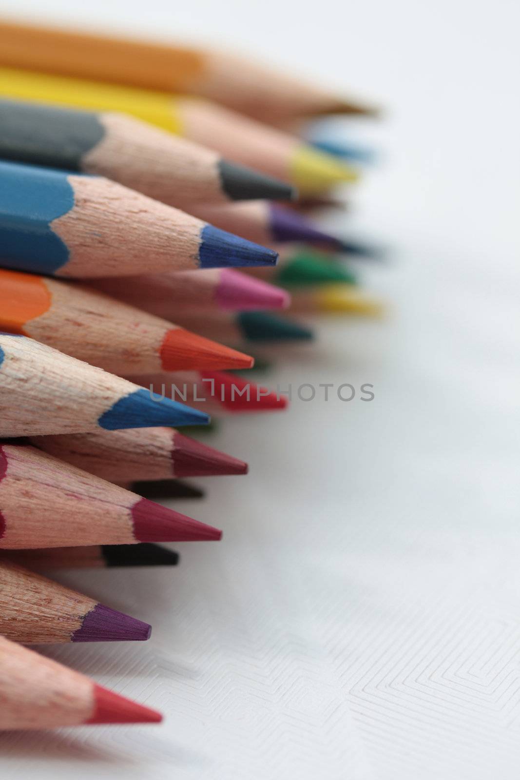 A collection of brand new unused colorpencils