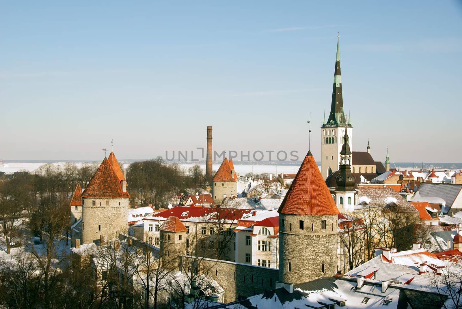 Tallinn, towers and walls of old city