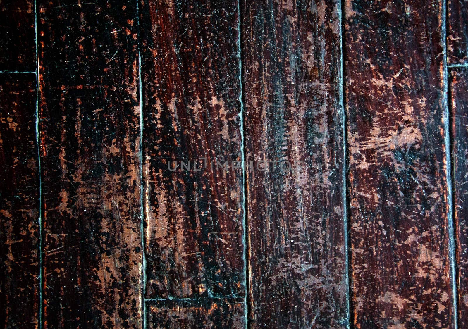 A closeup view of old wood flooring, ideal for a background