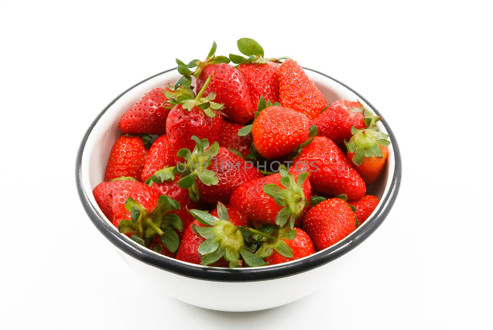 Strawberries in bowl by ben44