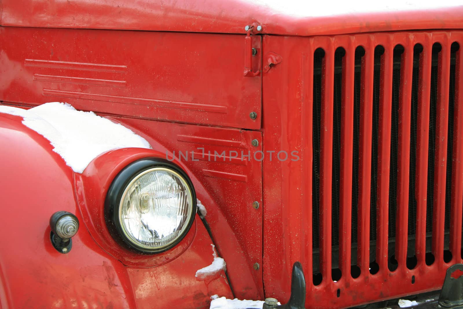  red old car by terex
