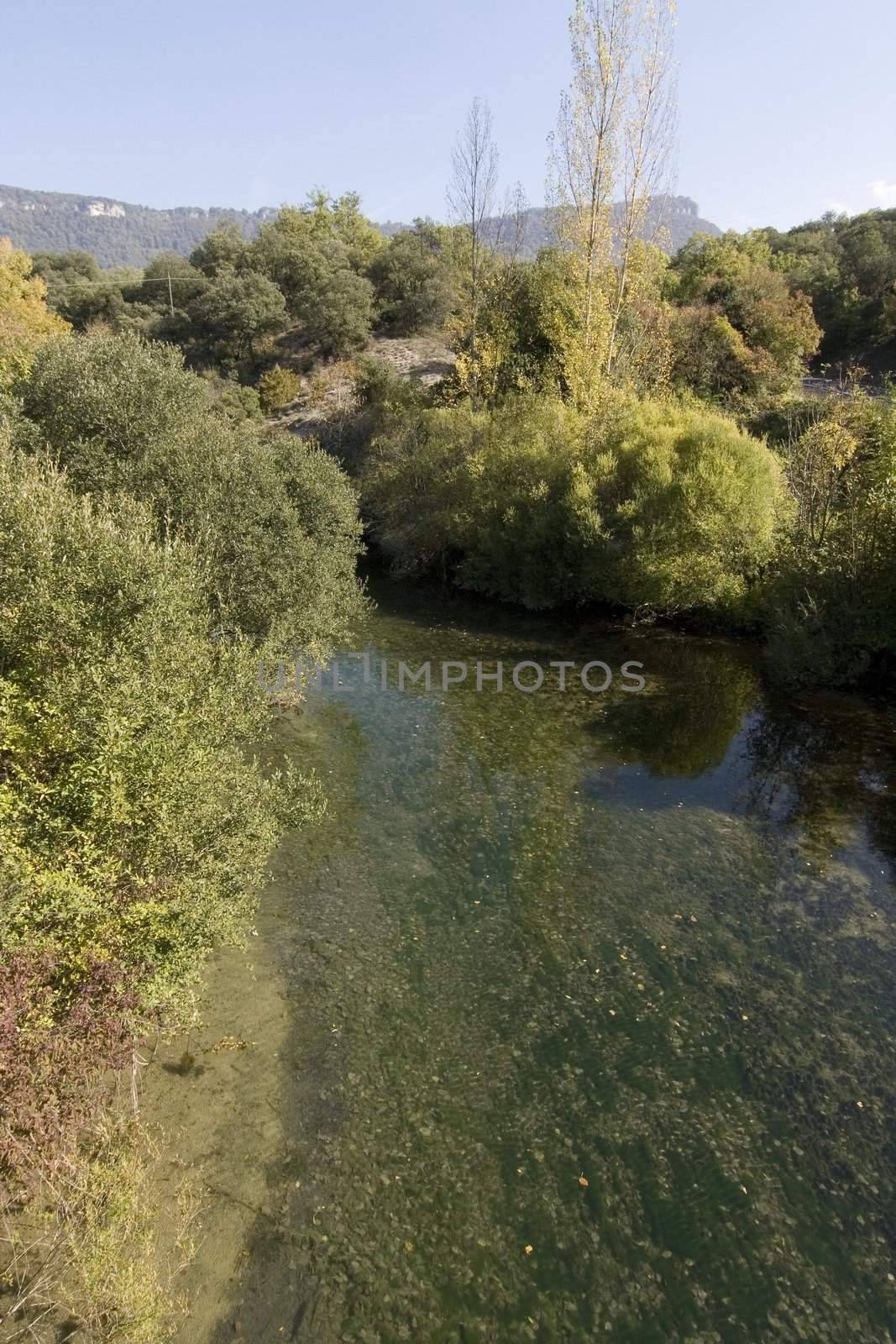 an image of a beautifull river in autumn