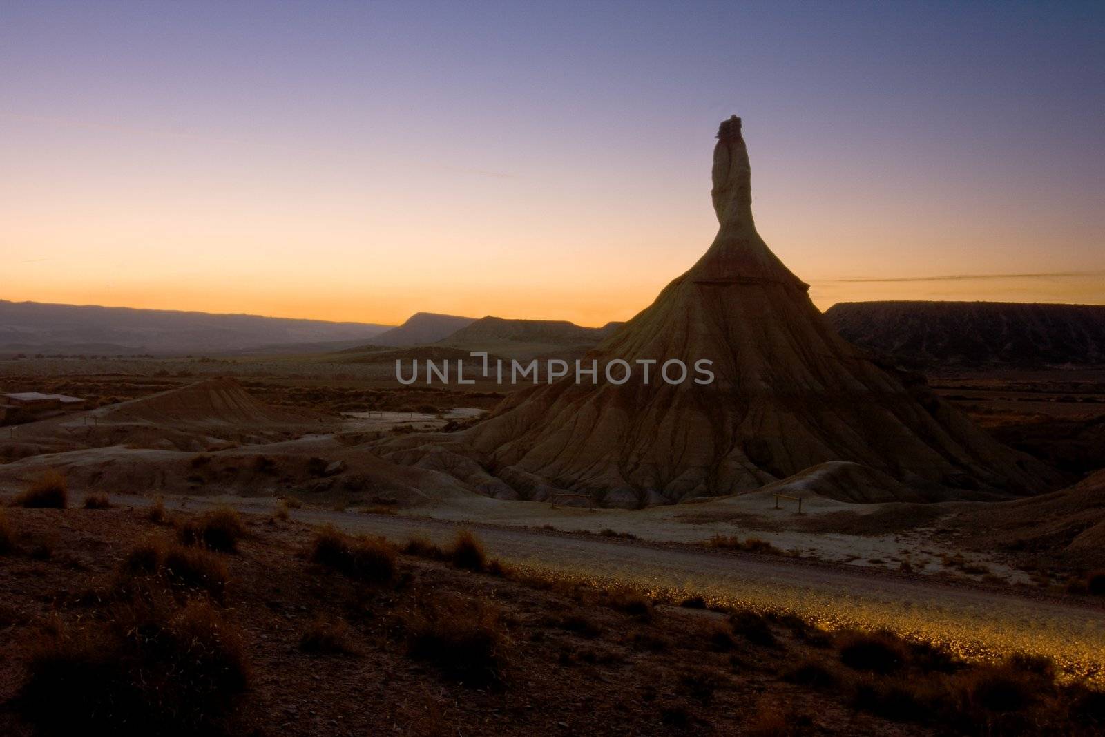 image of the desert of Bardenas Reales in Navarra, Spain