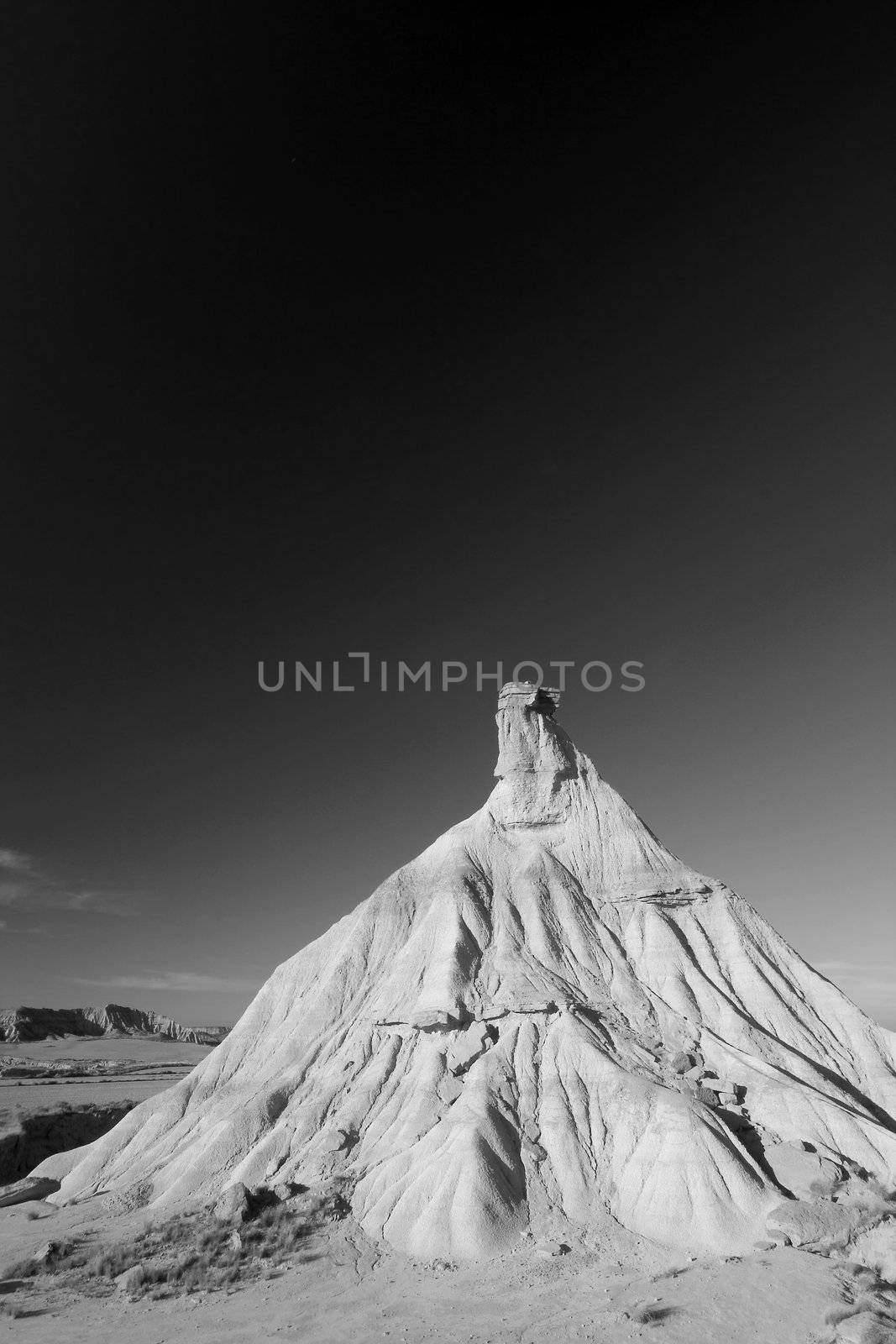 image of the desert of Bardenas Reales in Navarra, Spain