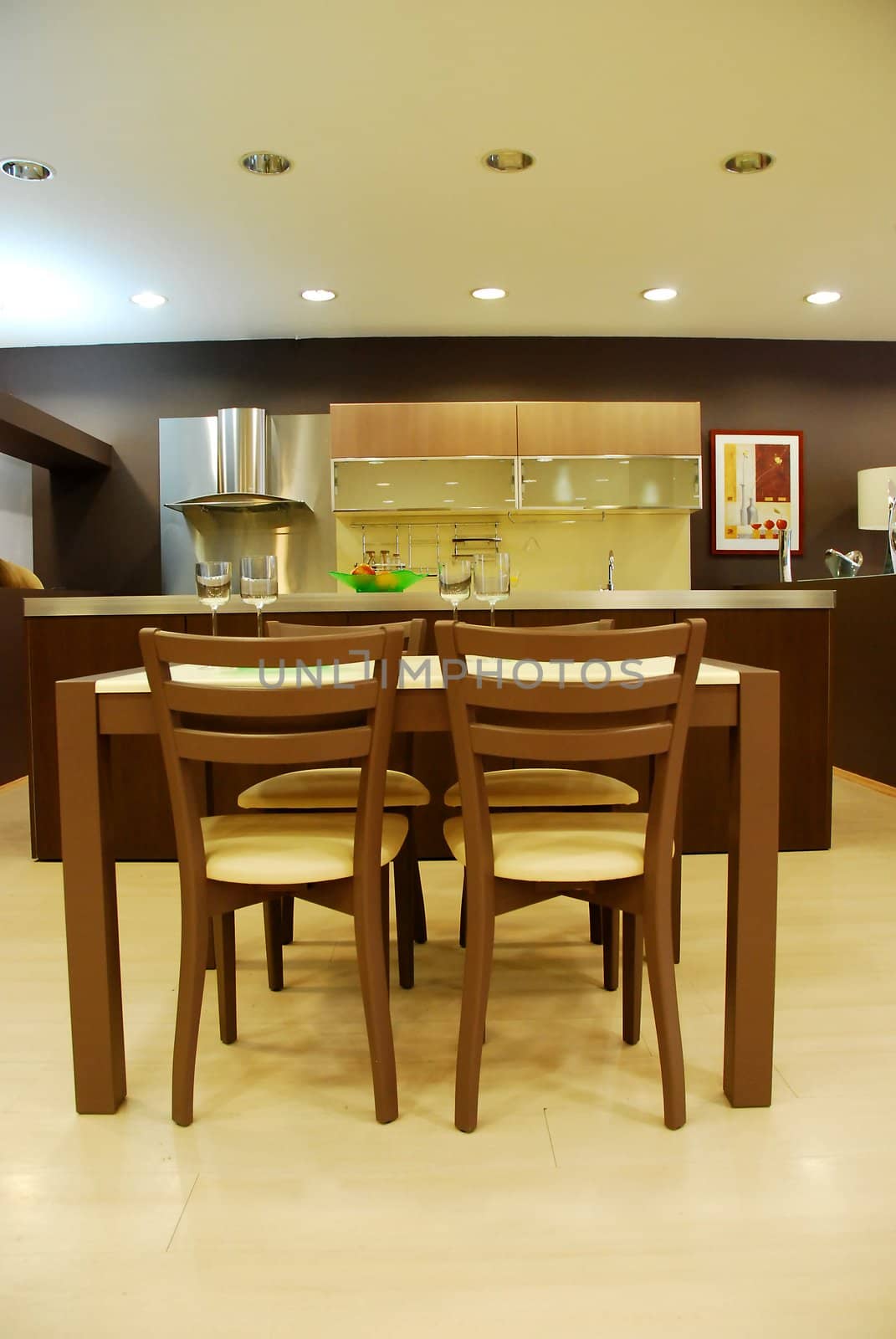 A beautiful interior of a custom kitchen