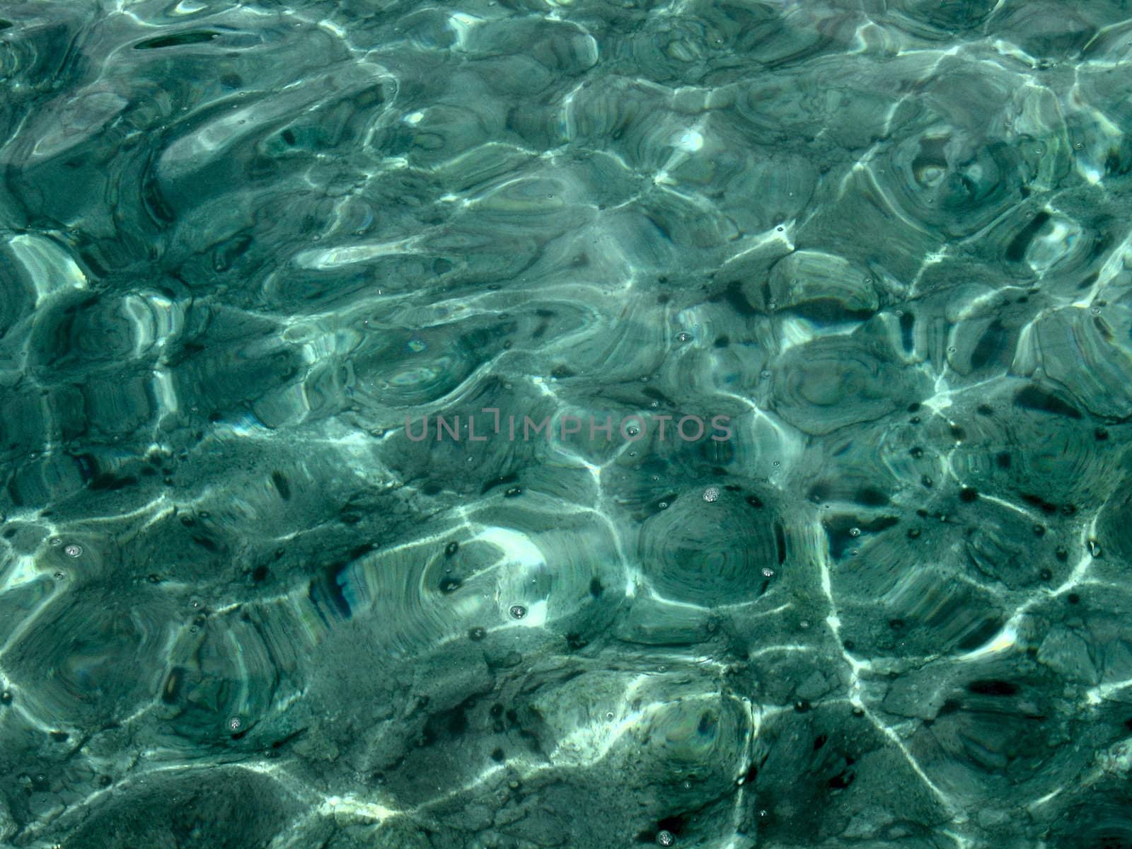 Sea water background, green color