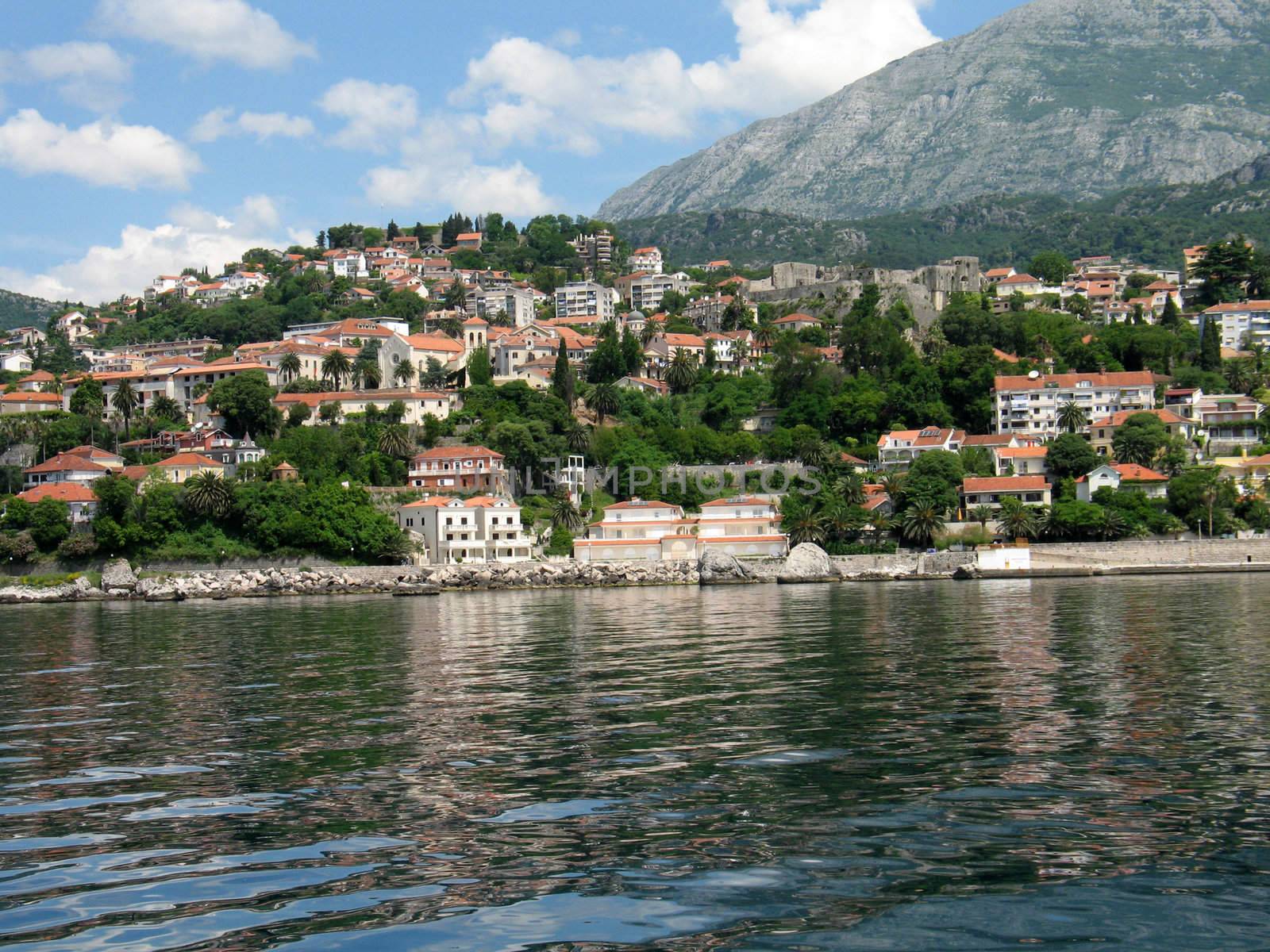 Mediterranean resort town. Herceg Novi, Montenegro