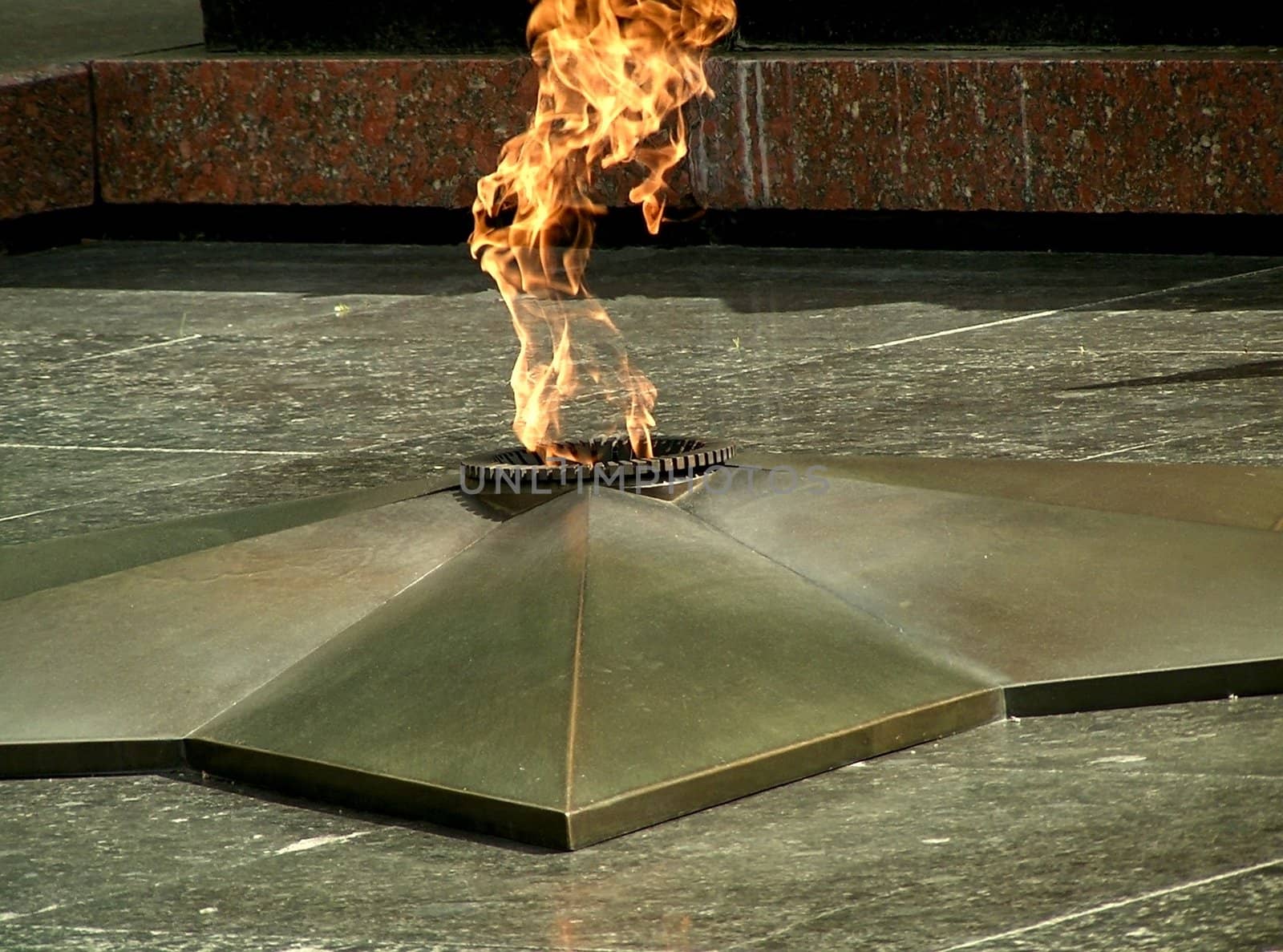 Eternal flame. WWII monument in Moscow