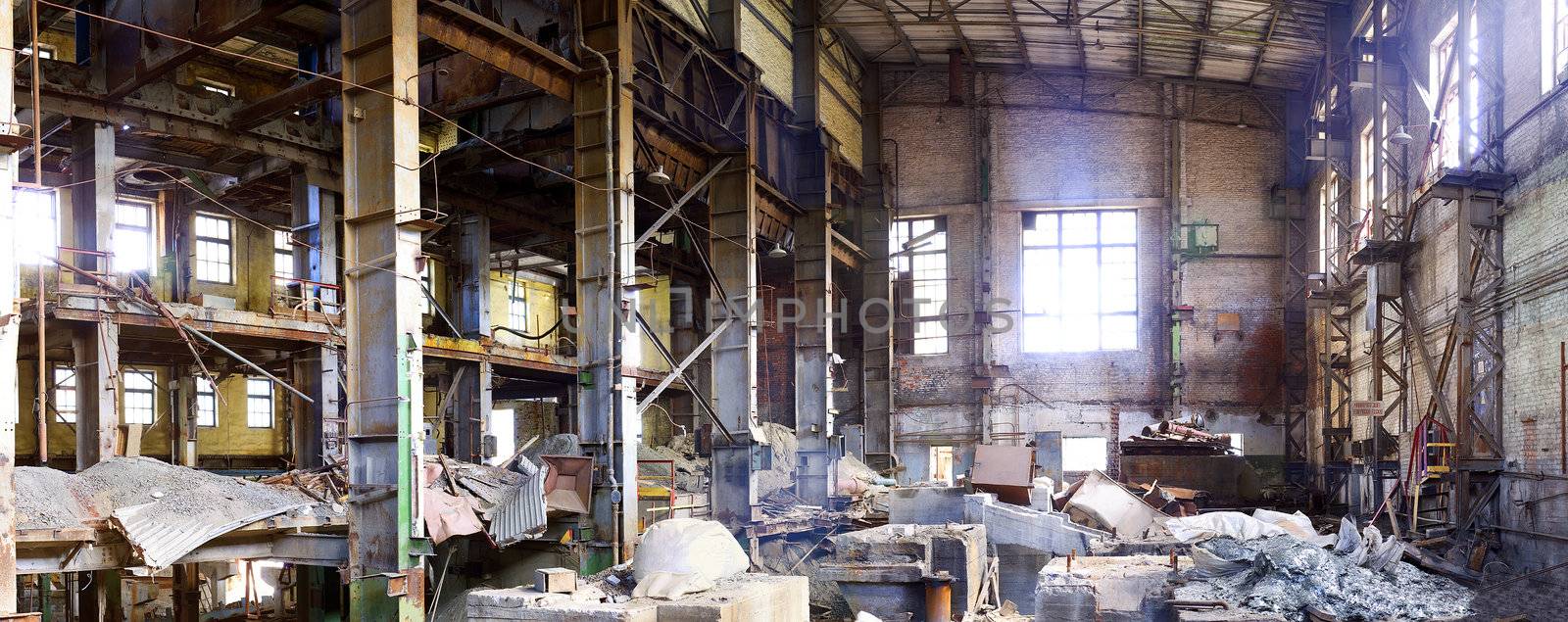 Ruins of the cement works of 60th years