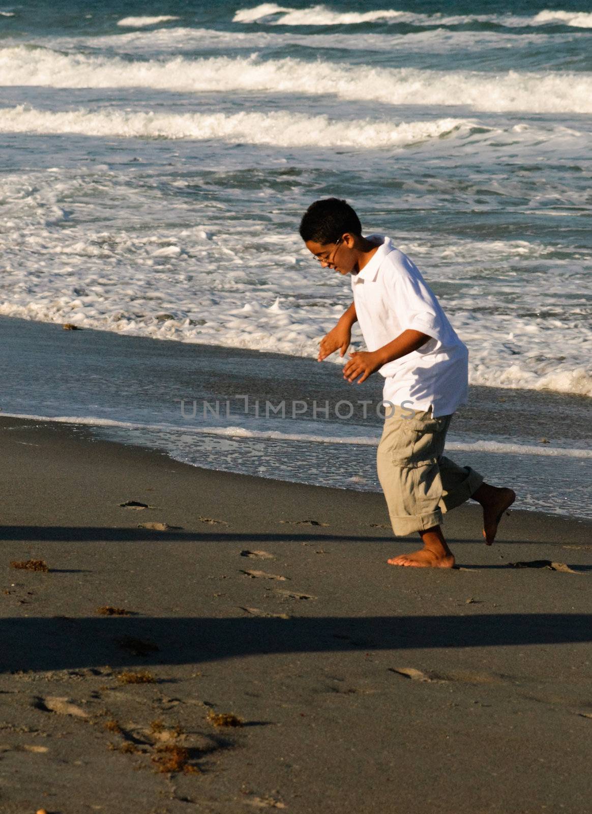 Pictures of family members on beach in florida