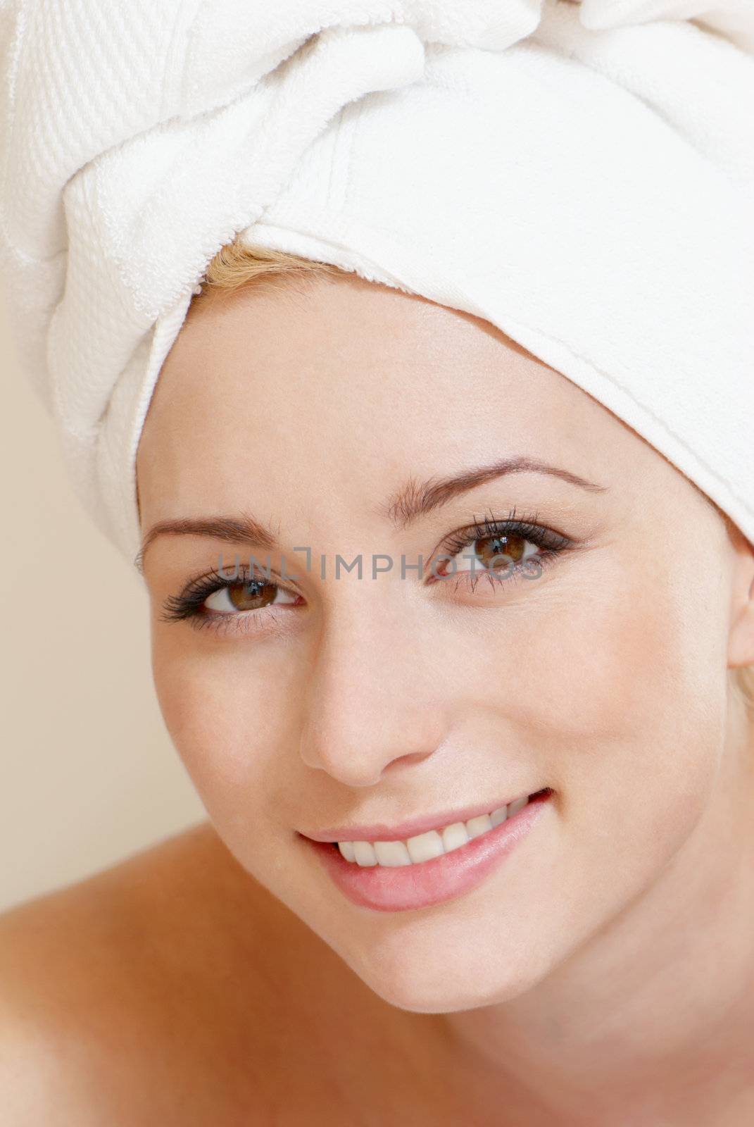 Portrait Beautiful young woman in spa by Anpet2000