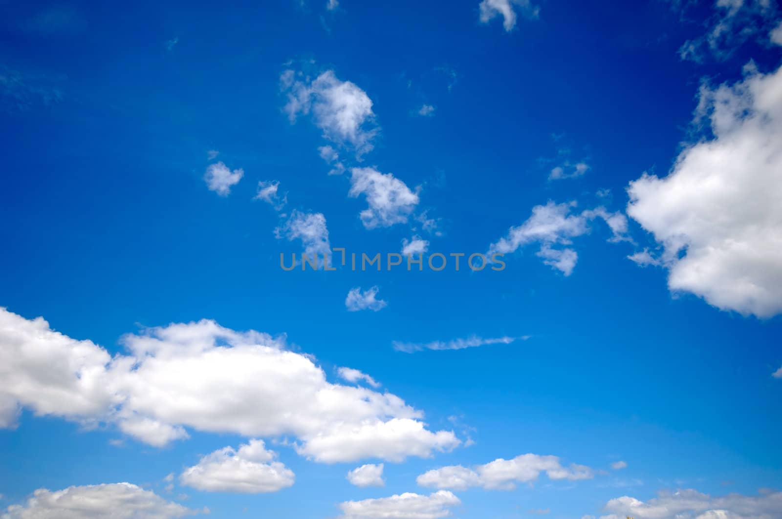 Blue sky with white clouds