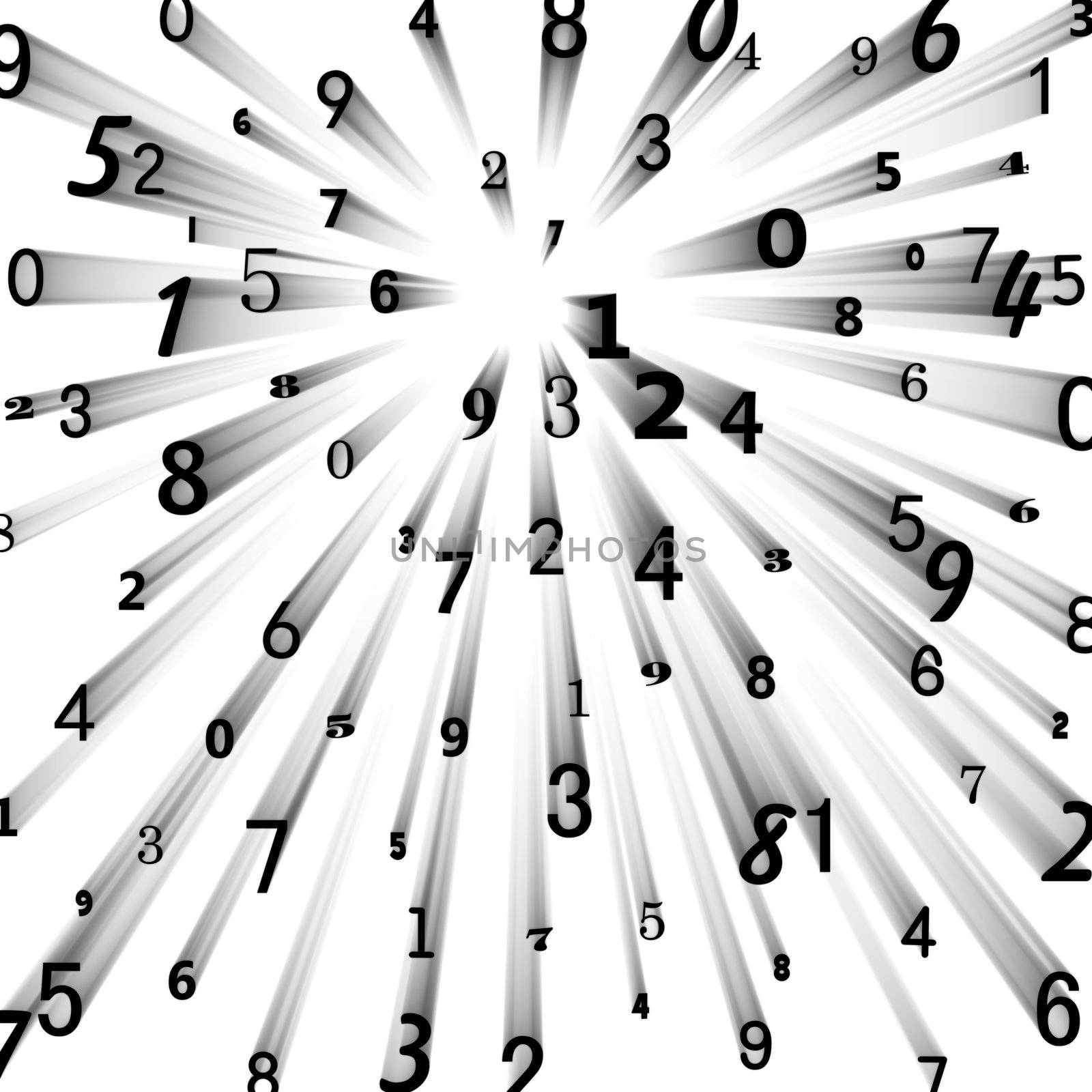 Abstract Numbers background