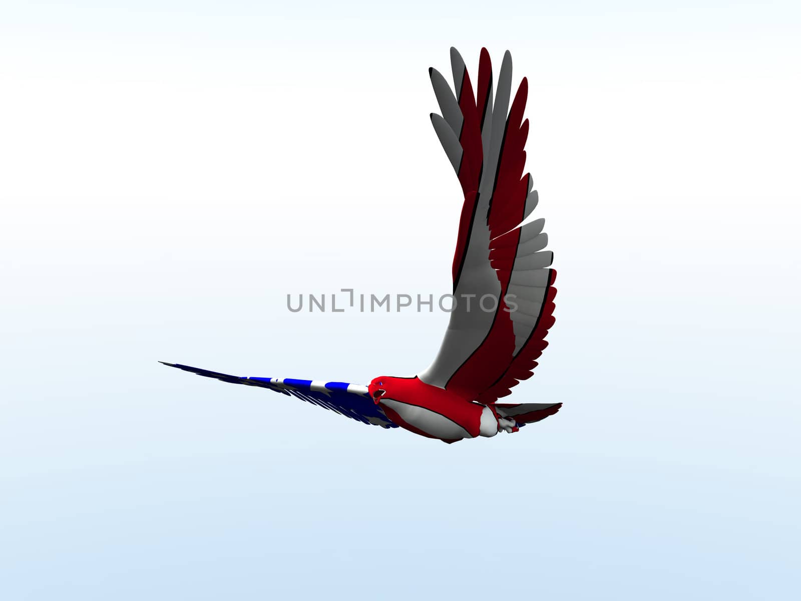 Concept image of an American eagle with the American flag would be good for July 4th.