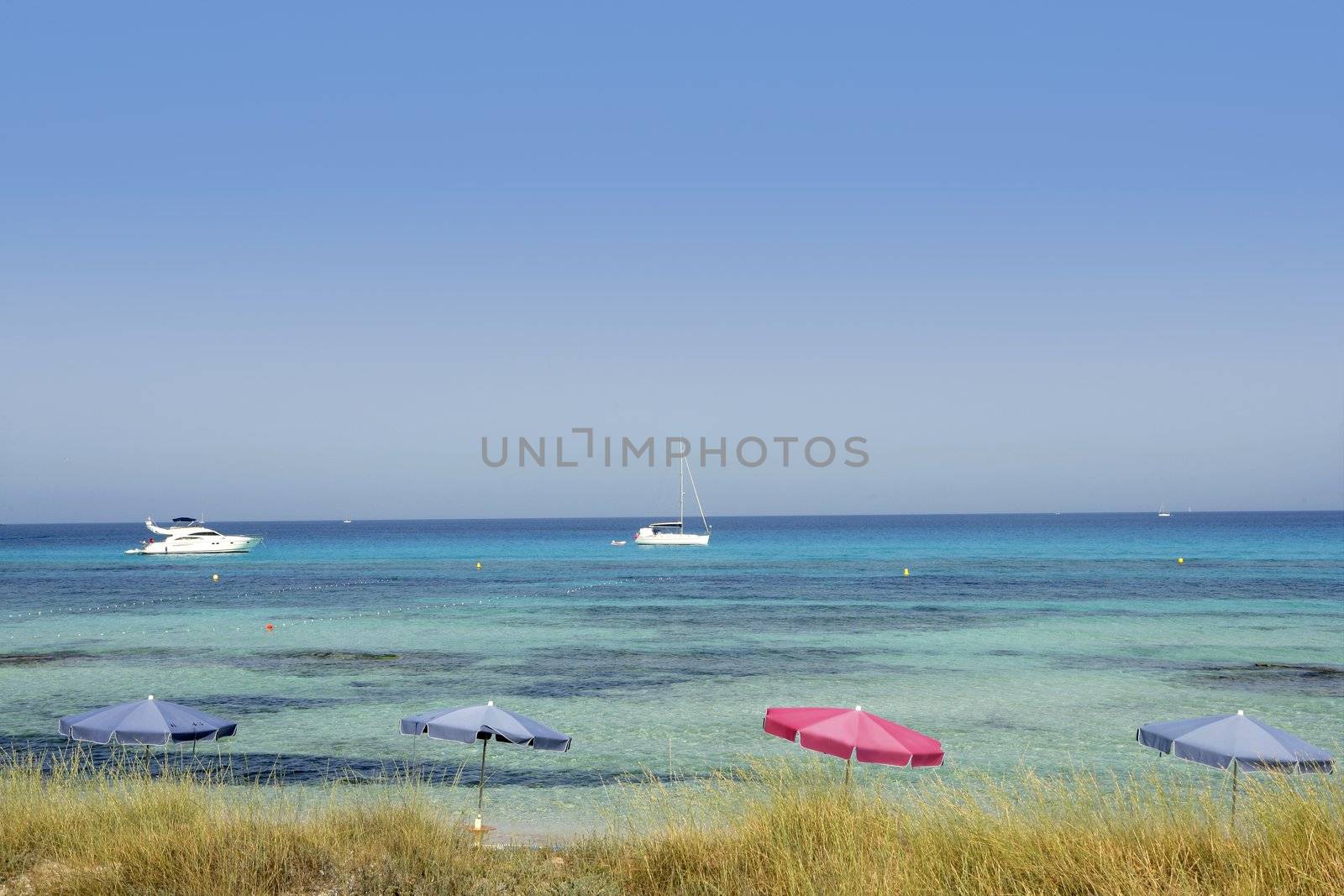 Formentera island near Ibiza in Mediterranean by lunamarina