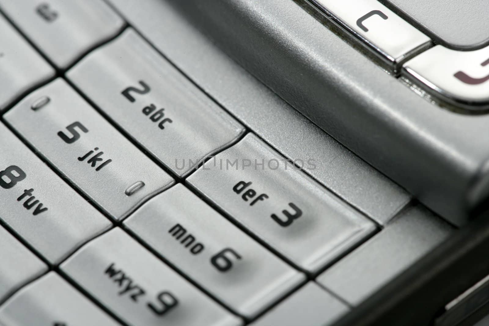 Mobile phone macro keyboard detail by lunamarina